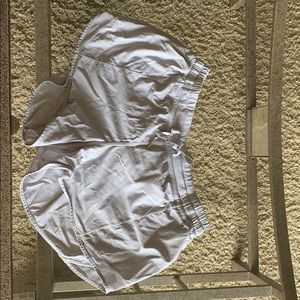 White lululemon shorts